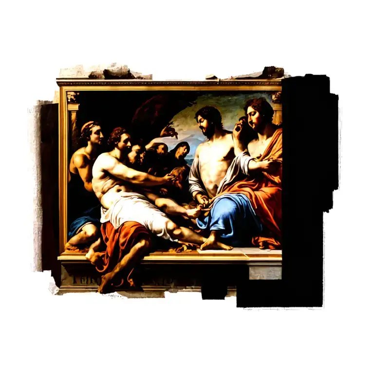 school of athens painting by raphael tattoo design idea