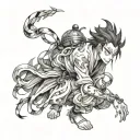 character Tendo Satori tattoo design idea