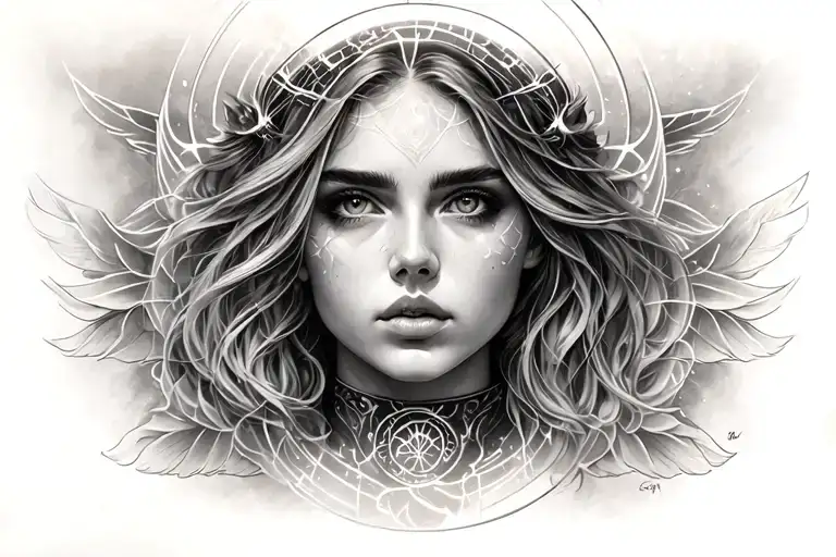 LLL with halo  tattoo design idea