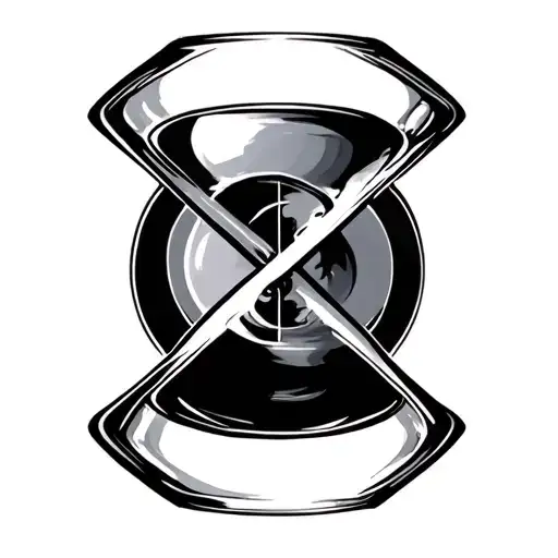 prostate cancer hourglass tattoo design idea