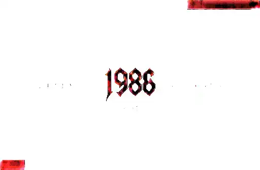"1986 Year Lettering" tattoo design idea