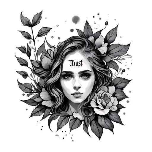 trust tattoo design idea