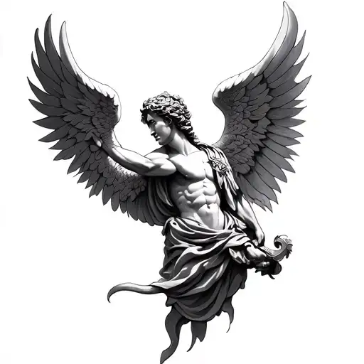 St Michael tattoo design idea