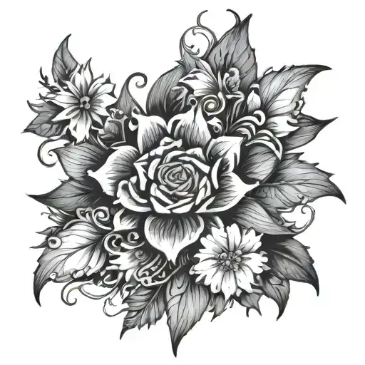 444 tattoo design idea