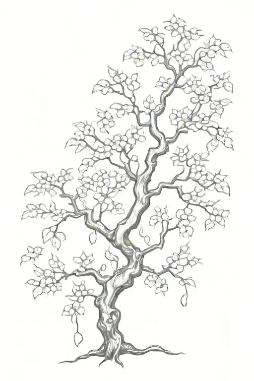 poison tree tattoo design idea