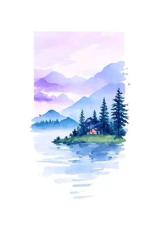 scenery tattoo tattoo design idea