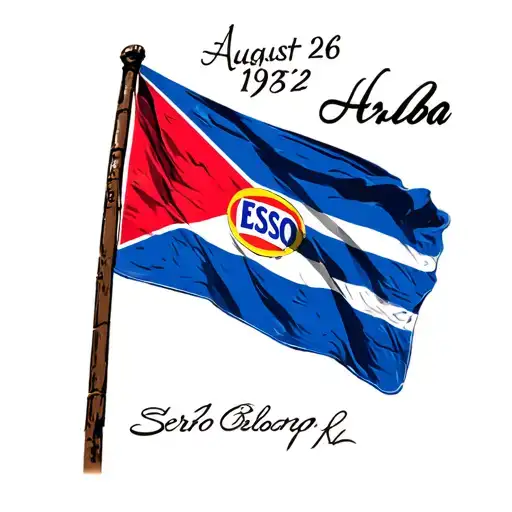 aruba flag, the esso oil refinery in aruba, baby beach in serro colorado aruba, august 26 1972 written in the sand tattoo design idea