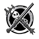 nightmare before christmas keyblade from kingdom hearts and a light saber from star wars crossed to make an x  tattoo design idea