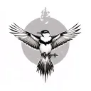 eminem mockingbird tattoo design idea