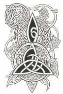 Combine different elements: * Celtic knots and the triquetra: Combine these two Celtic symbols for a powerful  tattoo design idea