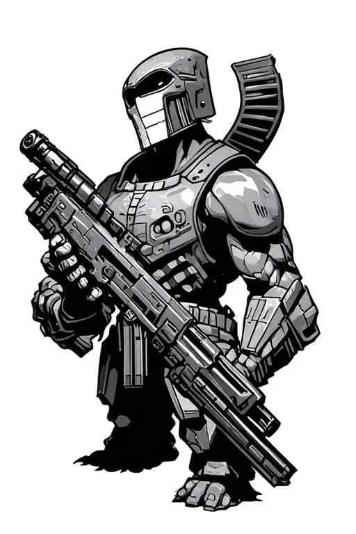 doom video game tattoo design idea