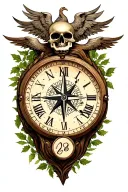 cardinal, compass, clock, proverbs 4:23 above all else guard your heart, claddagh, love, faith, family, skull, tree,  tattoo design idea