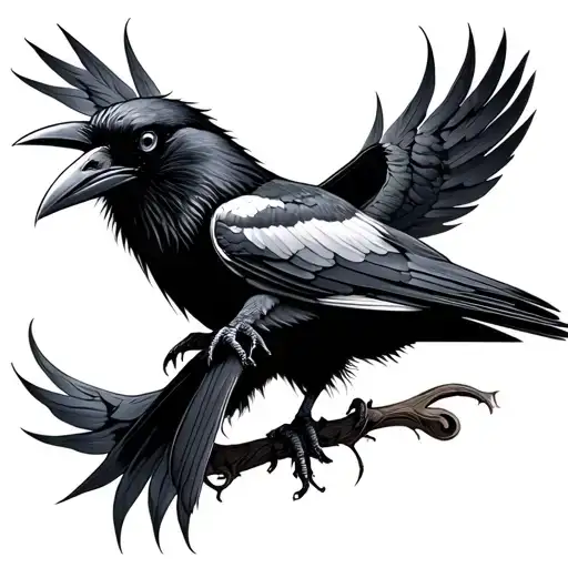 Raven Nevermore tattoo design idea
