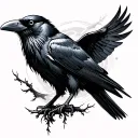 Raven Nevermore tattoo design idea
