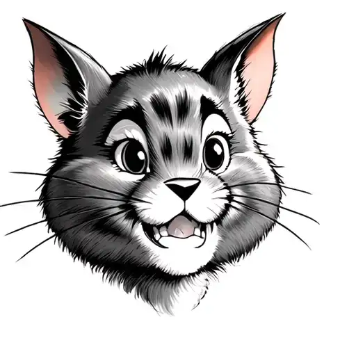 tom and jerry inspired tattoo tattoo design idea