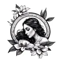 Massage tattoo design idea