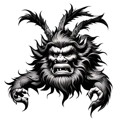 Narasimha tattoo design idea
