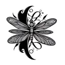 Celtic Dragonfly tattoo design idea