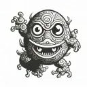 Koffing chinese pottery  tattoo design idea
