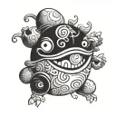Koffing chinese pottery  tattoo design idea