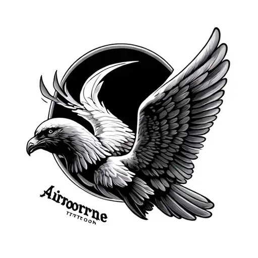 Airborne Wings tattoo design idea