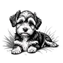 cockapoo dog tattoo design idea