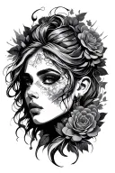 keep that shape u already generated and add some features to it expend the tattoo up side  tattoo design idea