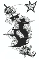sailor jerry style tattoo design idea