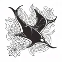 I want a Polynesian tattoo including: a manta ray, a hibiscus, the astrological sign of Capricorn as well as m tattoo design idea