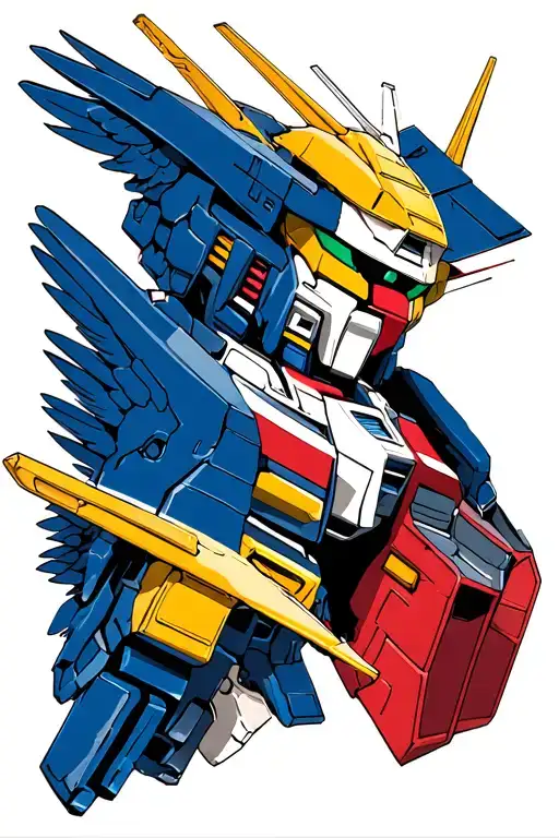 wing gundam tattoo design idea