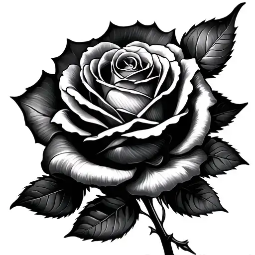 Dead Rose tattoo design idea