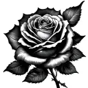 Dead Rose tattoo design idea