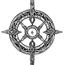 viking Celtic border circle. only. remove object in the center of circle. white center open center. tattoo design idea
