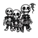 Voodoo Dolls tattoo design idea