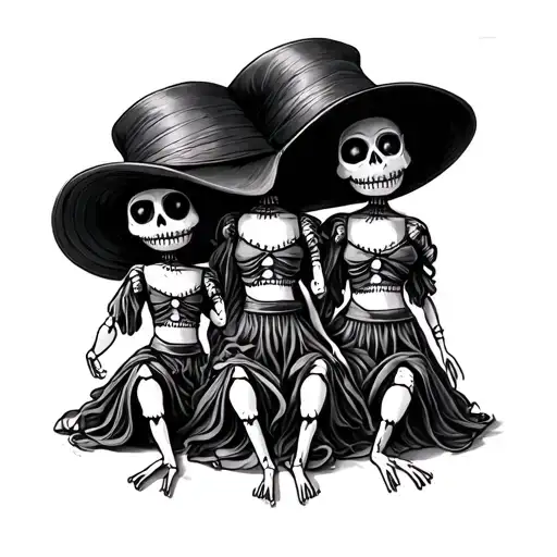 Voodoo Dolls tattoo design idea
