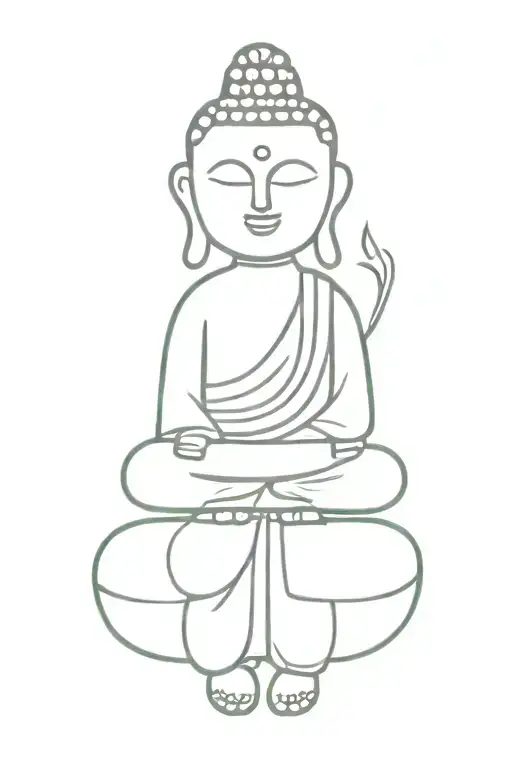 Buddha tattoo design idea