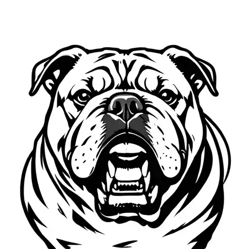 american bully tattoo design idea