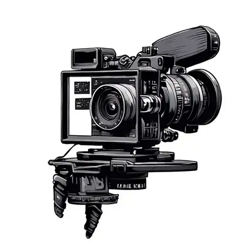 Film maker tattoo design idea