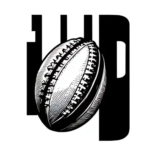TTID in rugby ball  tattoo design idea