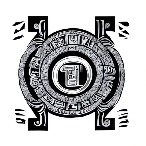 Hieroglyph tattoo design idea