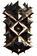 3d mozaik with multiple images  tattoo design idea