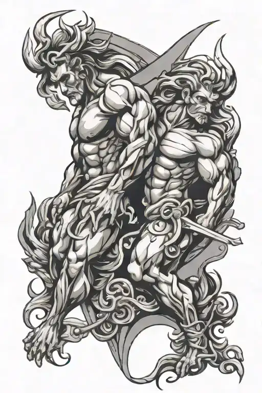 Gemini tattoo design idea