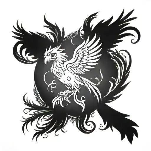phoenix harry potter tattoo design idea
