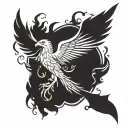 phoenix harry potter tattoo design idea