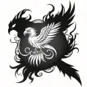 phoenix harry potter tattoo design idea