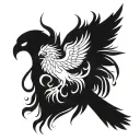 phoenix harry potter tattoo design idea