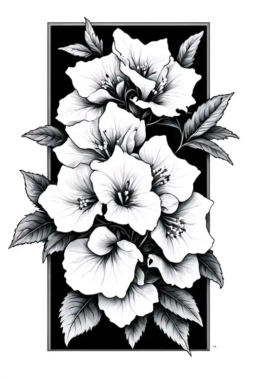 Bougainvilleas tattoo design idea