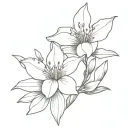 oleander flower tattoo design idea