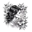 Memorial tattoo for mom tribute tattoo design idea