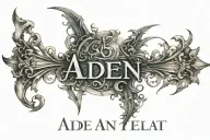 the name aiden tattoo design idea